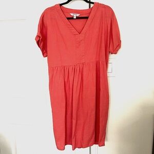 Short linen dress
